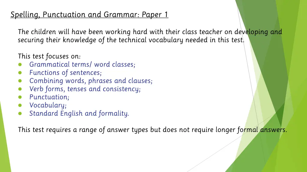 spelling punctuation and grammar paper 1