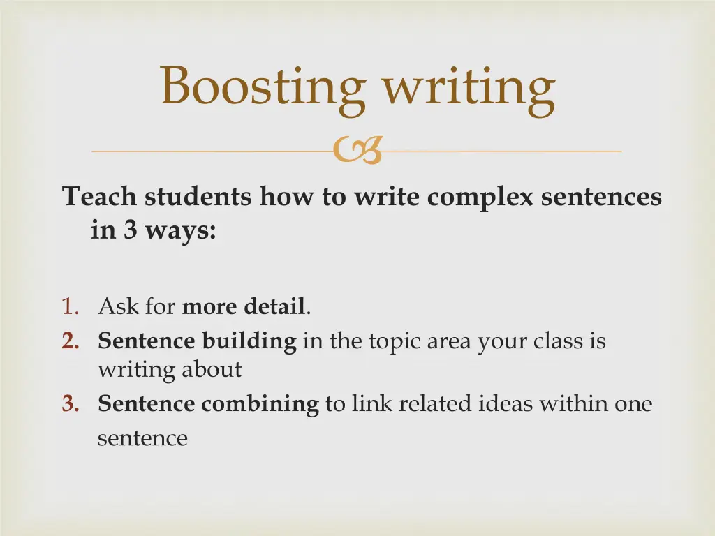 boosting writing