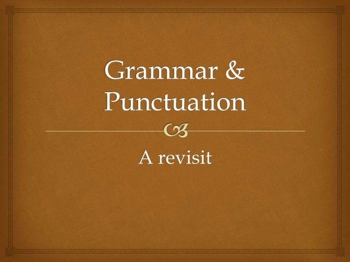 grammar punctuation