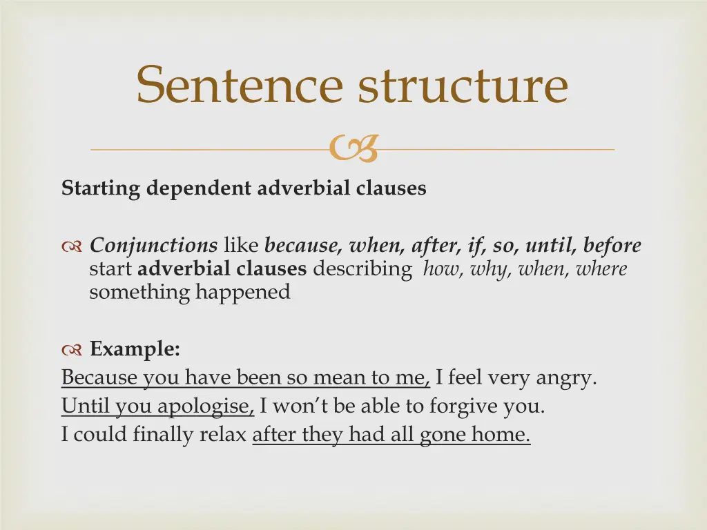 sentence structure 4