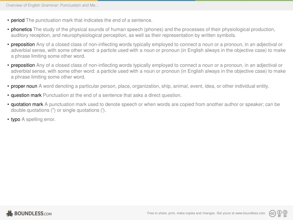 overview of english grammar punctuation and me 2