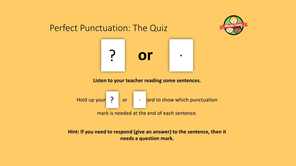 perfect punctuation the quiz