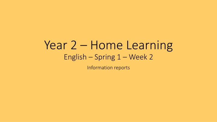 year 2 home learning english spring 1 week 2