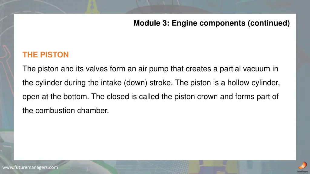 module 3 engine components continued 3