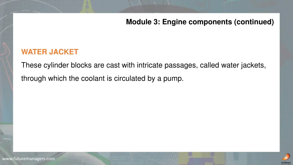 module 3 engine components continued