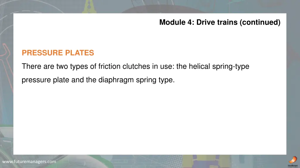 module 4 drive trains continued 1