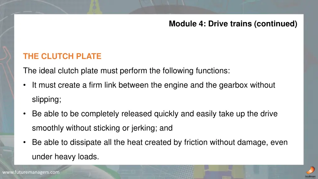 module 4 drive trains continued 2