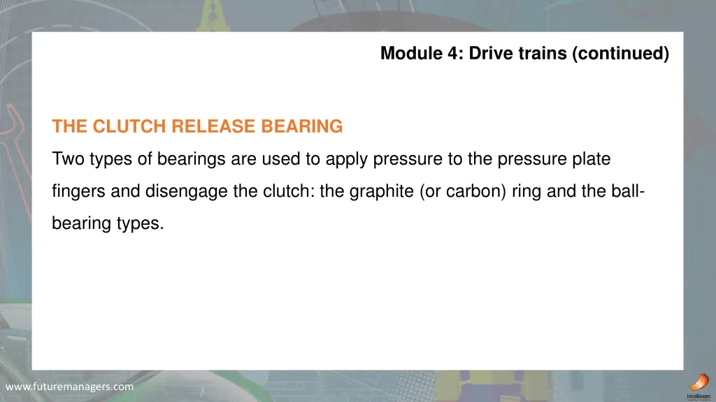 module 4 drive trains continued 4