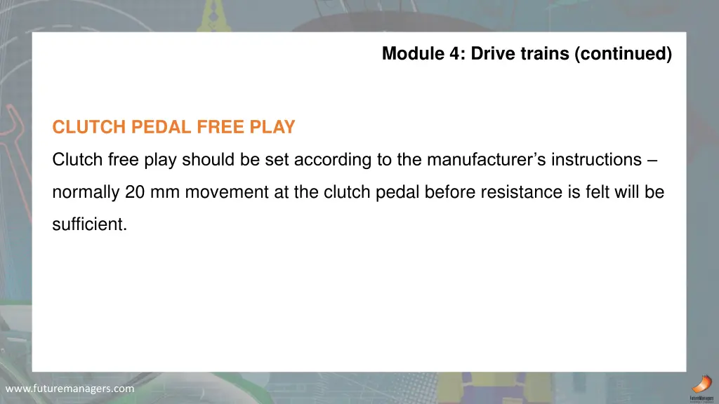 module 4 drive trains continued 5