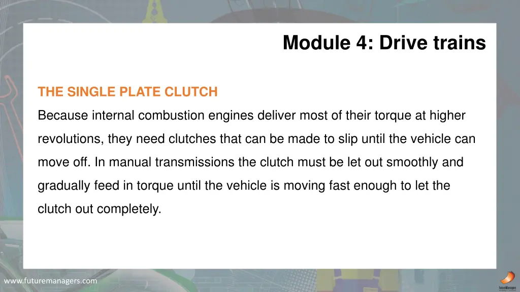 module 4 drive trains