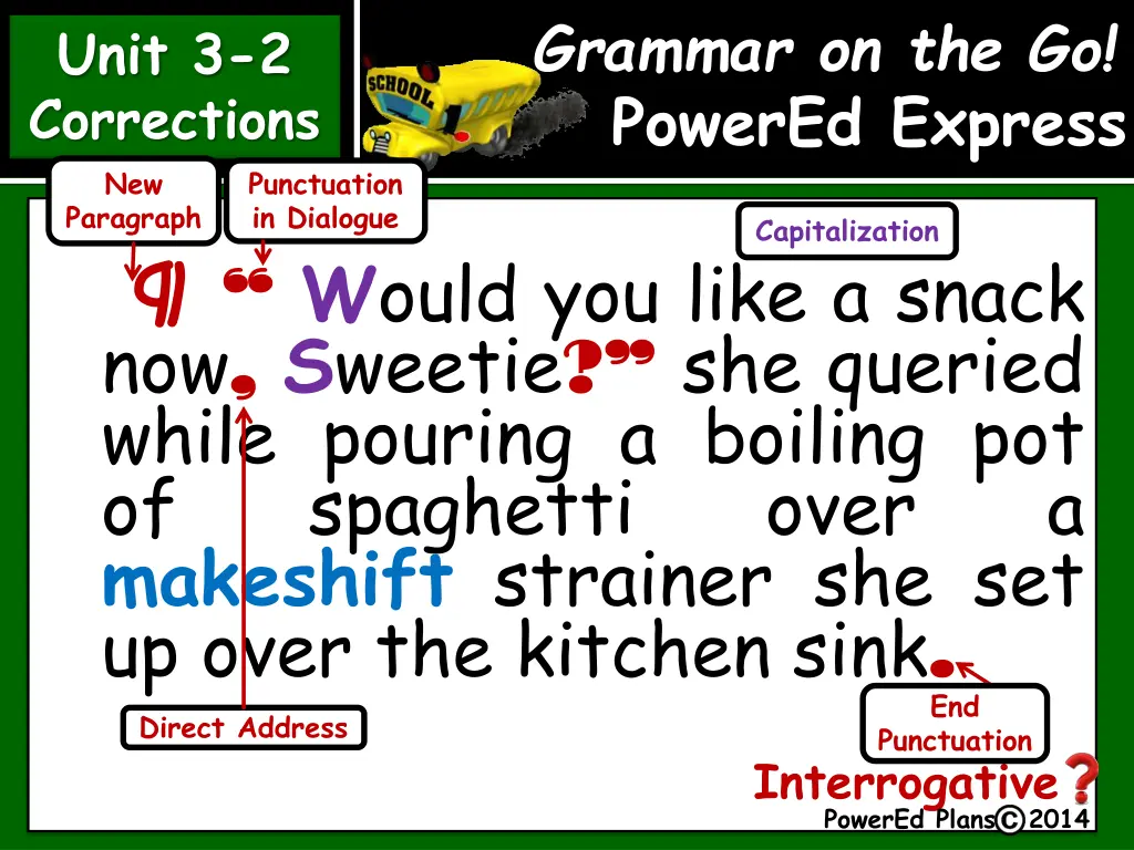 grammar on the go powered express punctuation