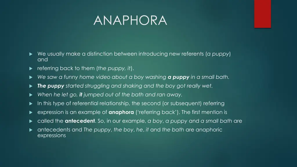 anaphora