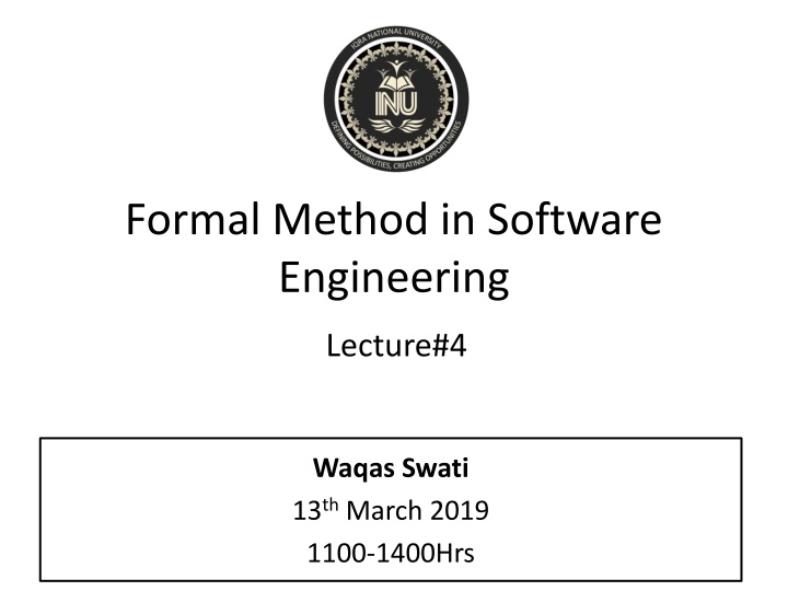 formal method in software engineering