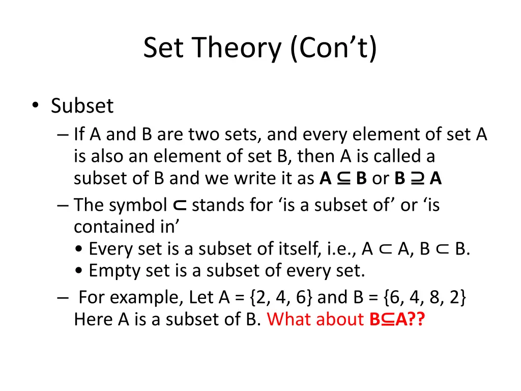 set theory con t 3