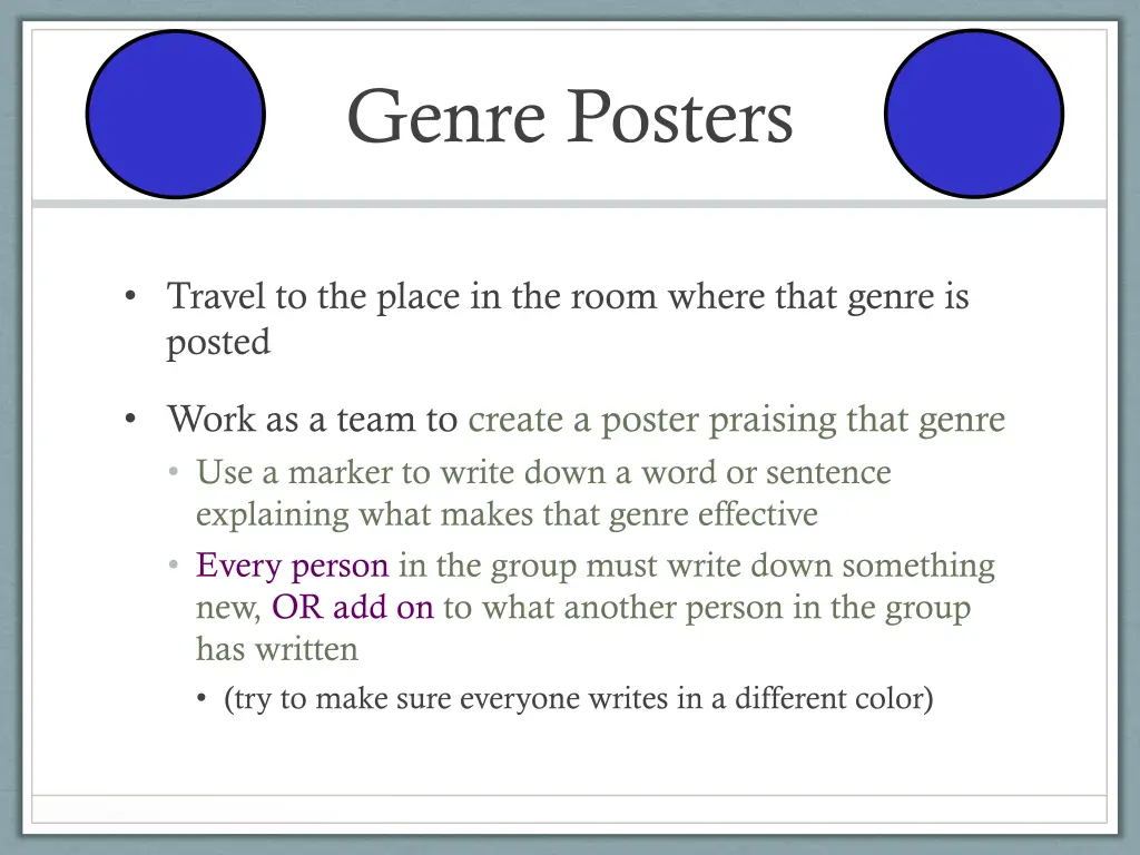 genre posters