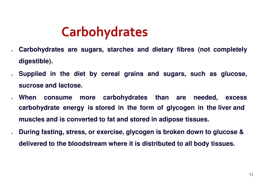 carbohydrates are sugars starches and dietary