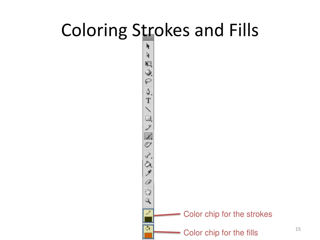 coloring strokes and fills