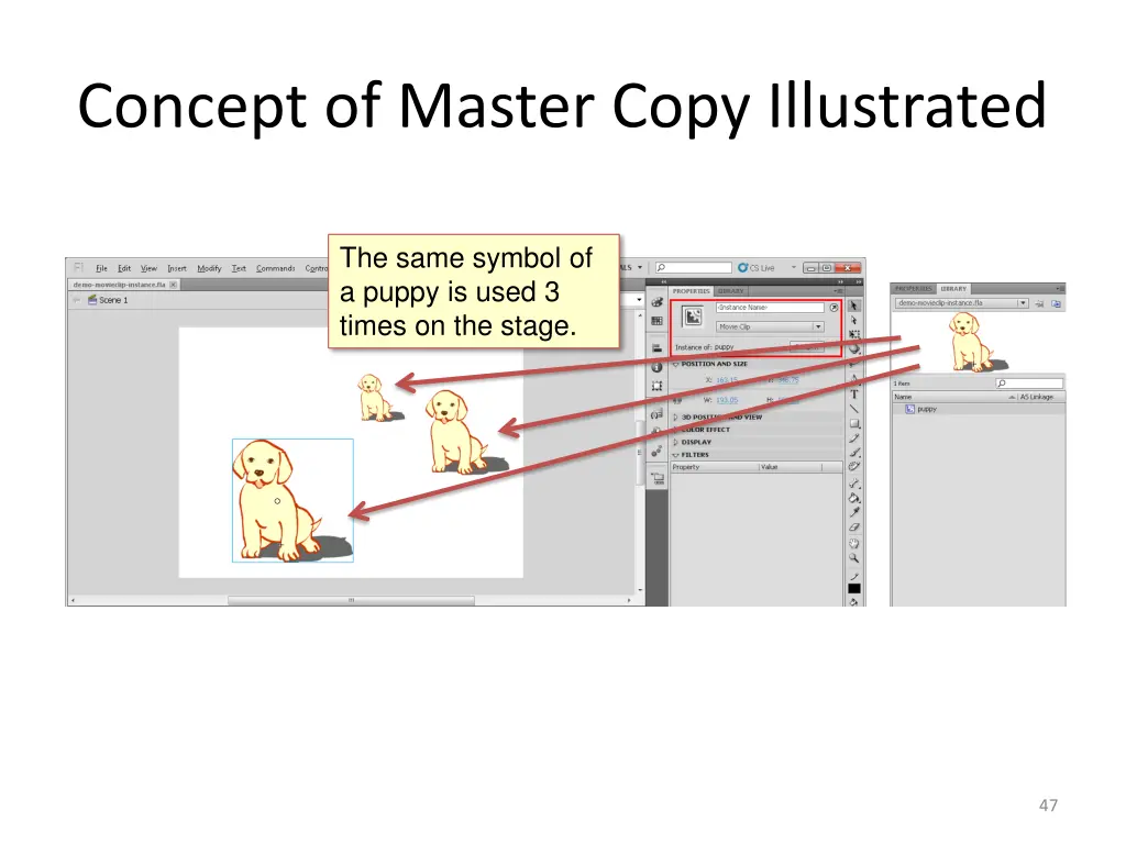 concept of master copy illustrated