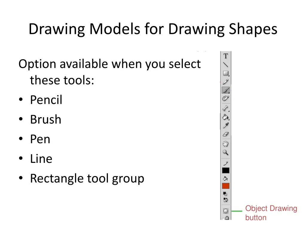 drawing models for drawing shapes 1