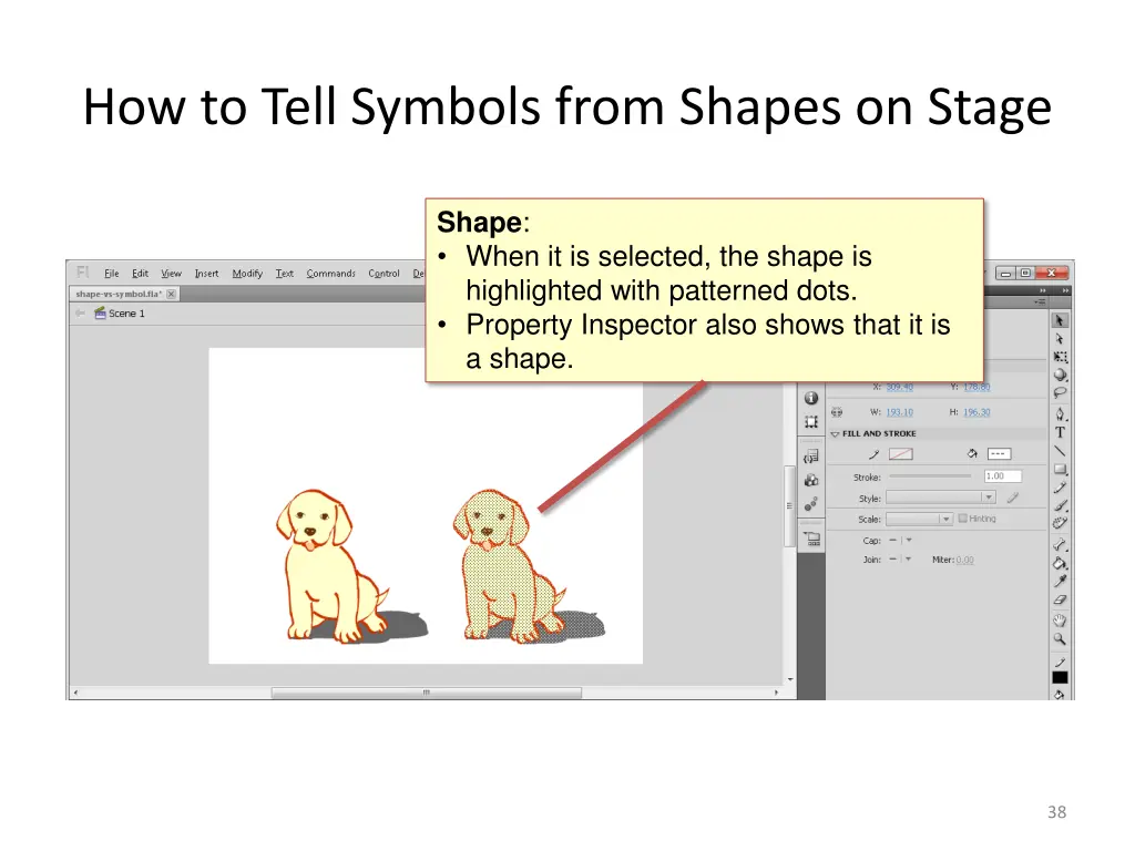 how to tell symbols from shapes on stage 2