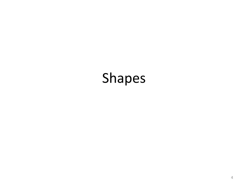 shapes