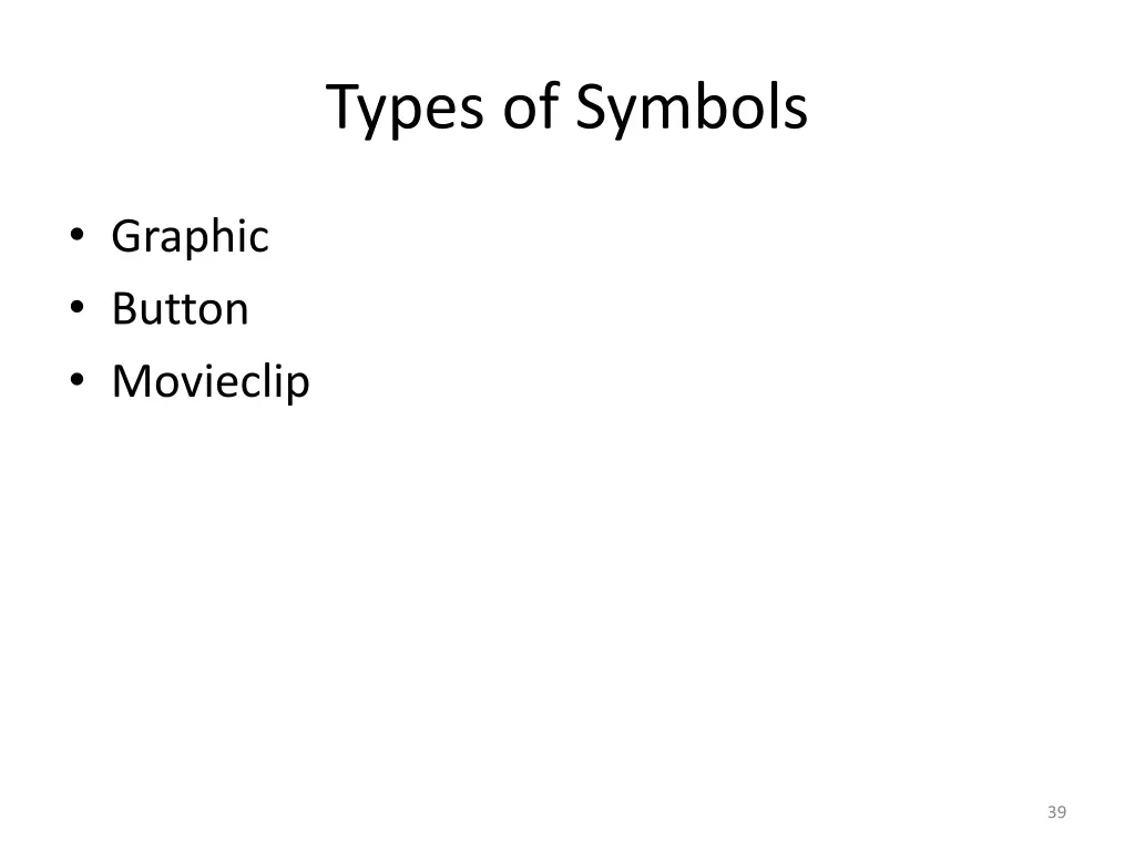 types of symbols