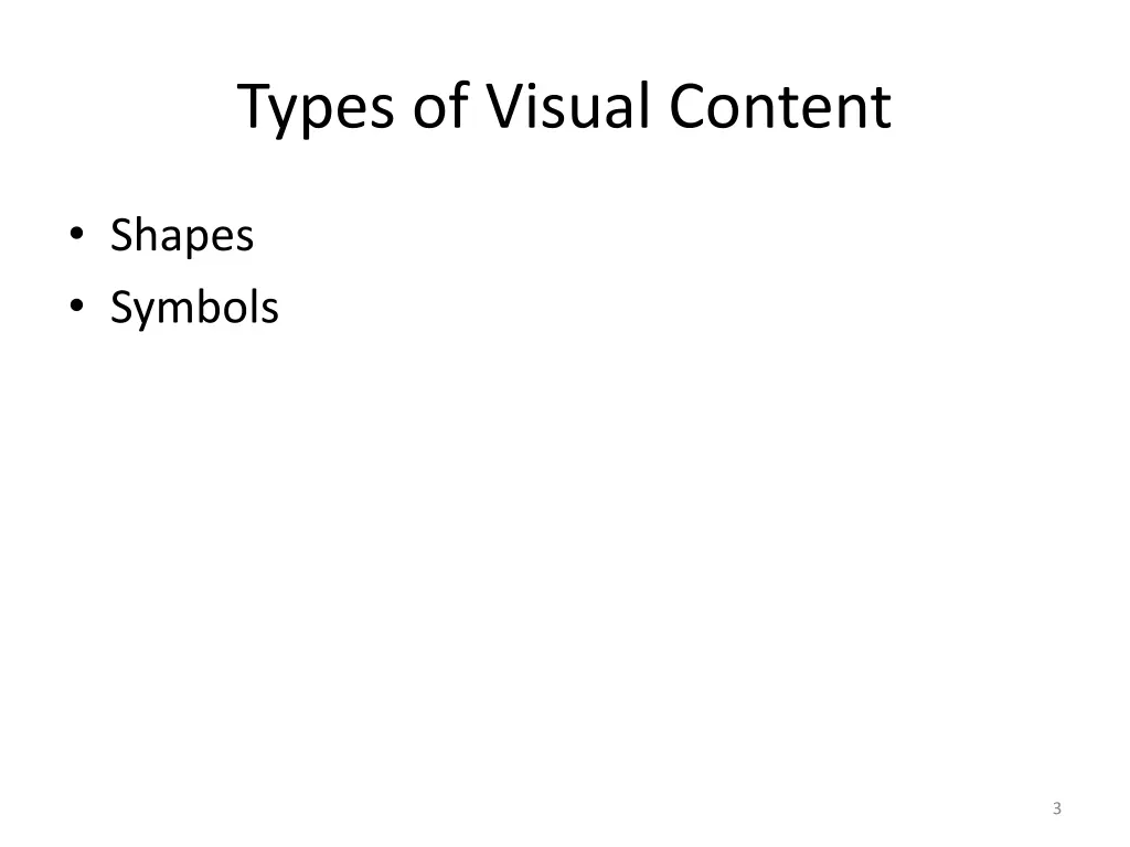 types of visual content