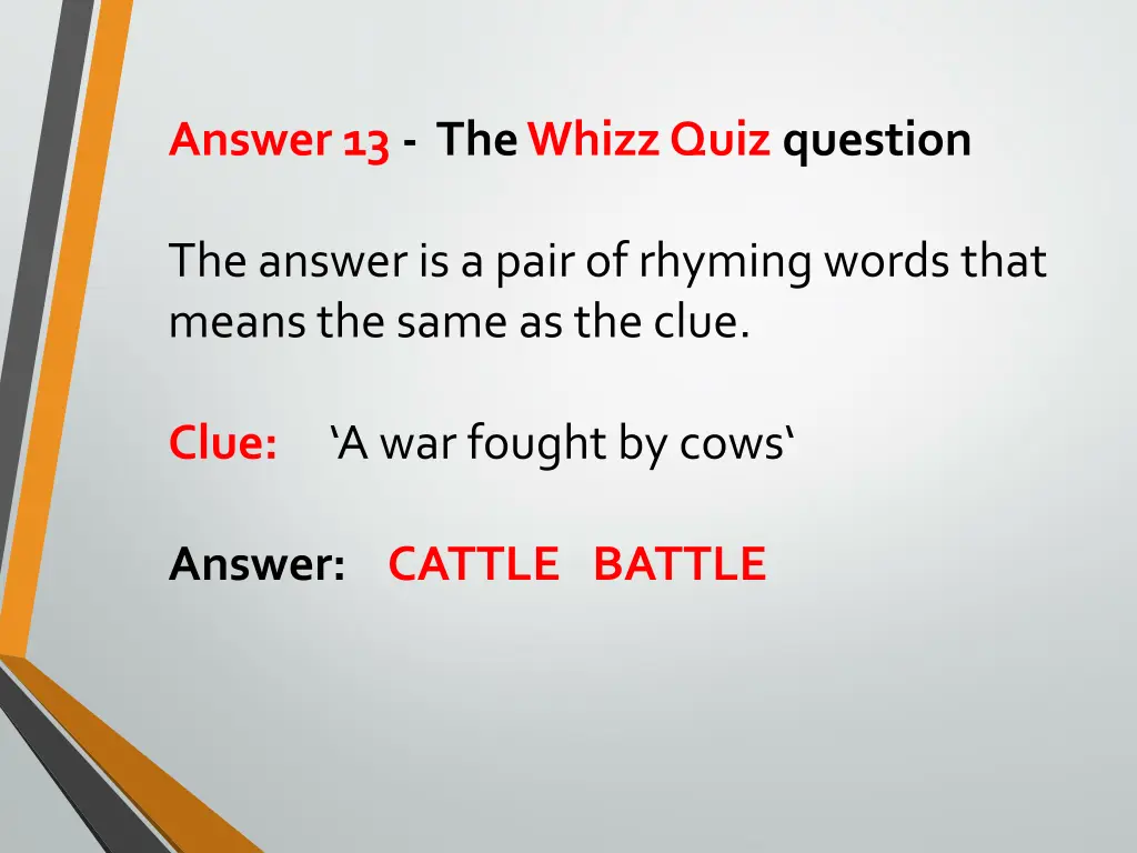 answer 13 the whizz quiz question