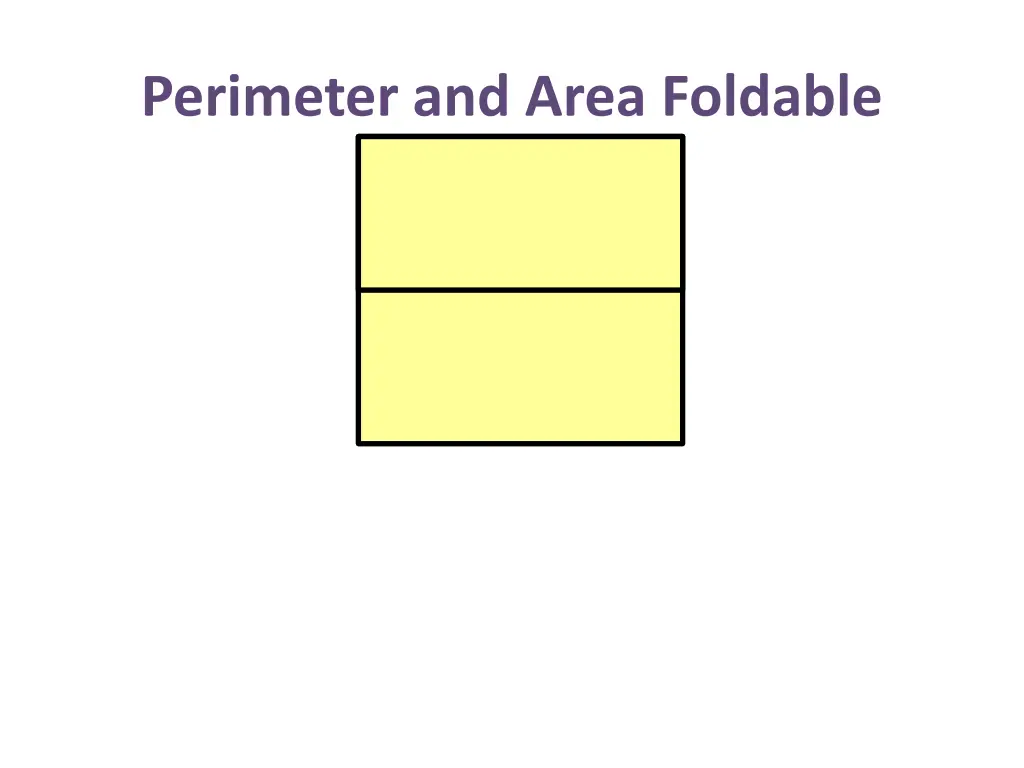 perimeter and area foldable 2