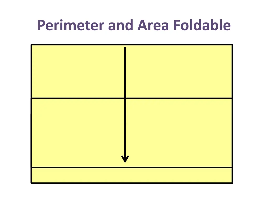 perimeter and area foldable