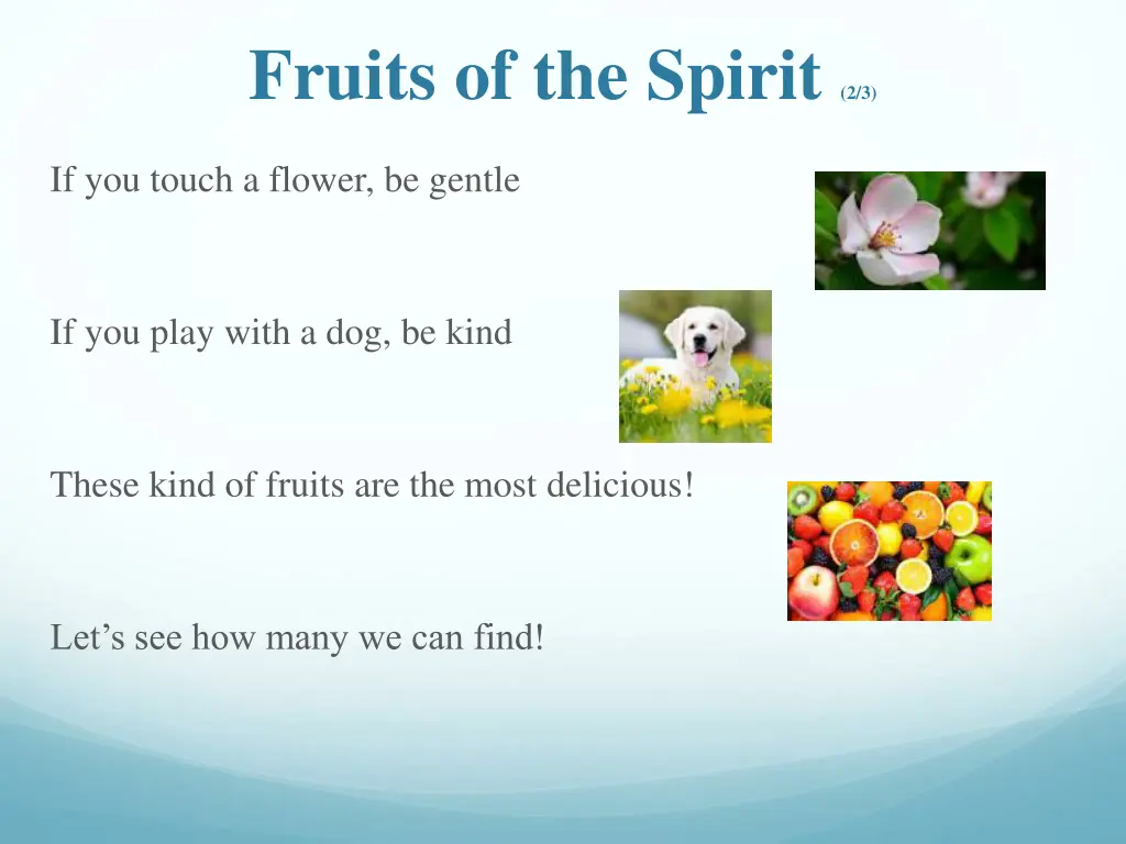 fruits of the spirit 2 3