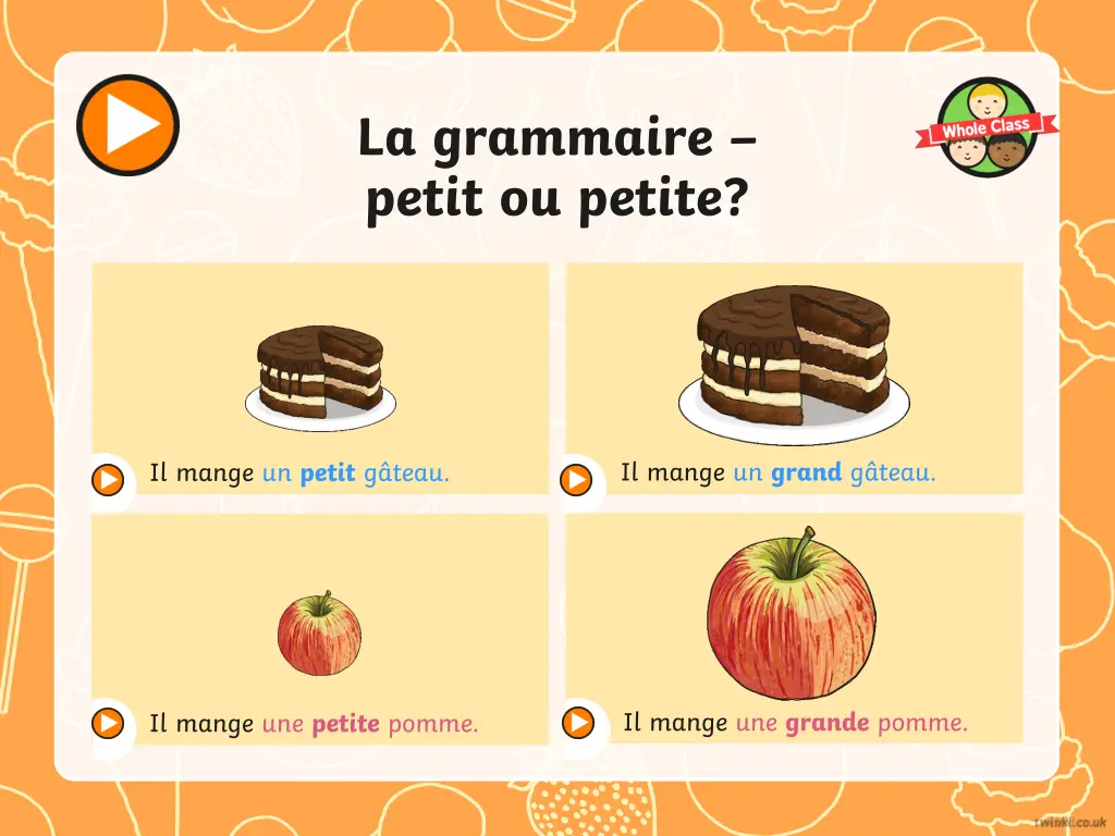 la grammaire petit ou petite