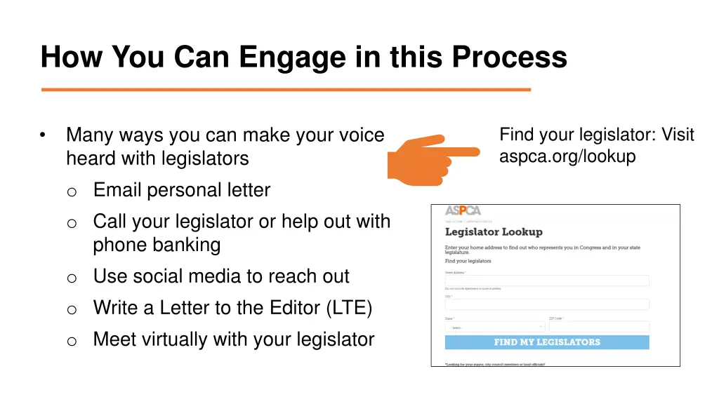 how you can engage in this process