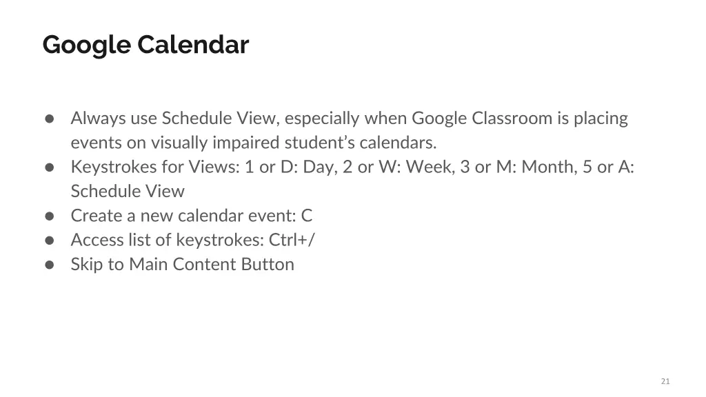 google calendar