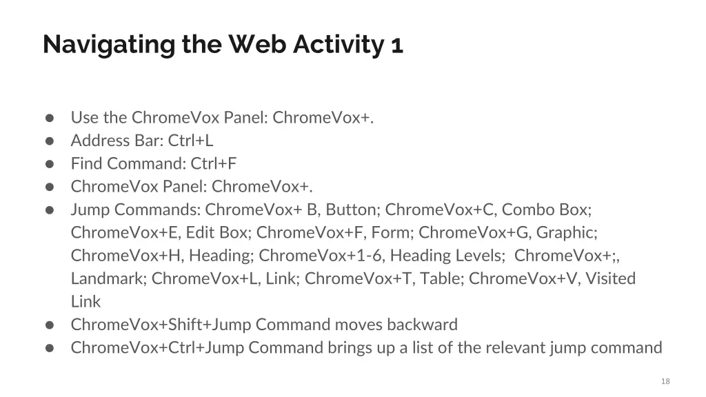 navigating the web activity 1