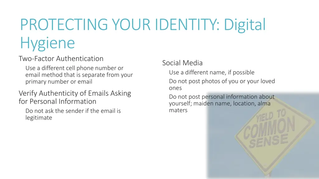 protecting your identity digital hygiene