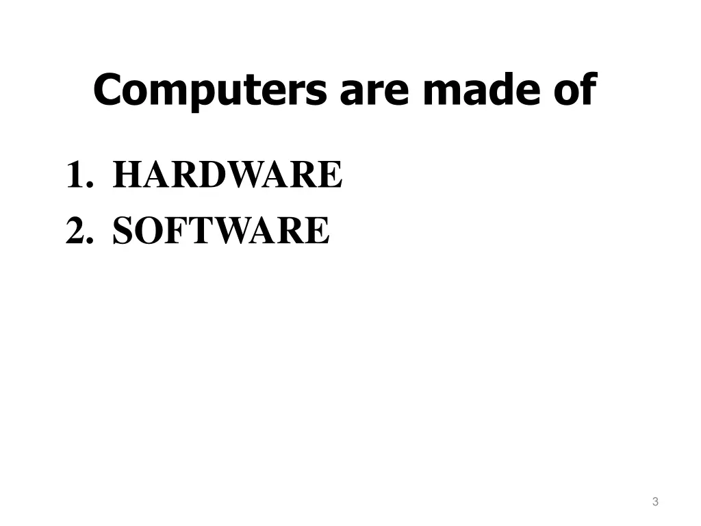 computers are made of