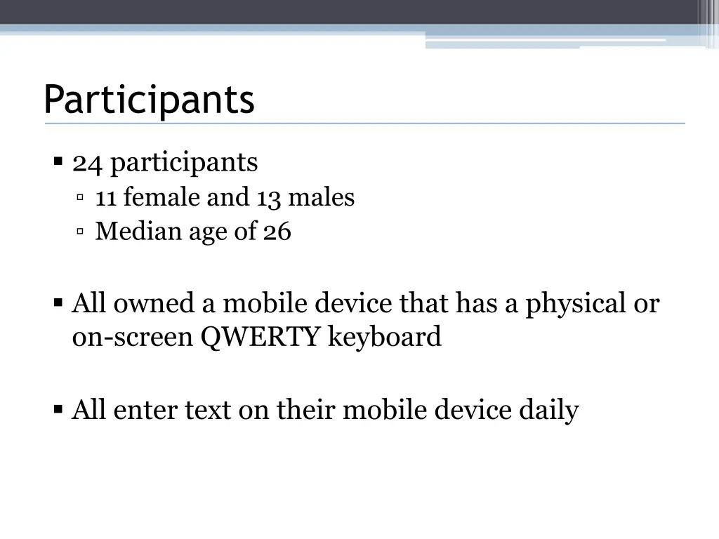 participants