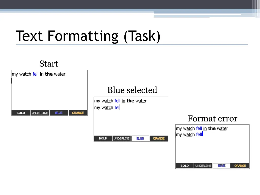 text formatting task 1