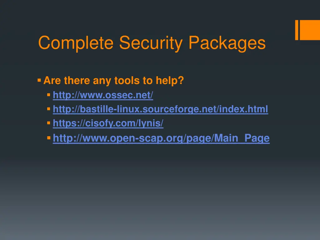 complete security packages