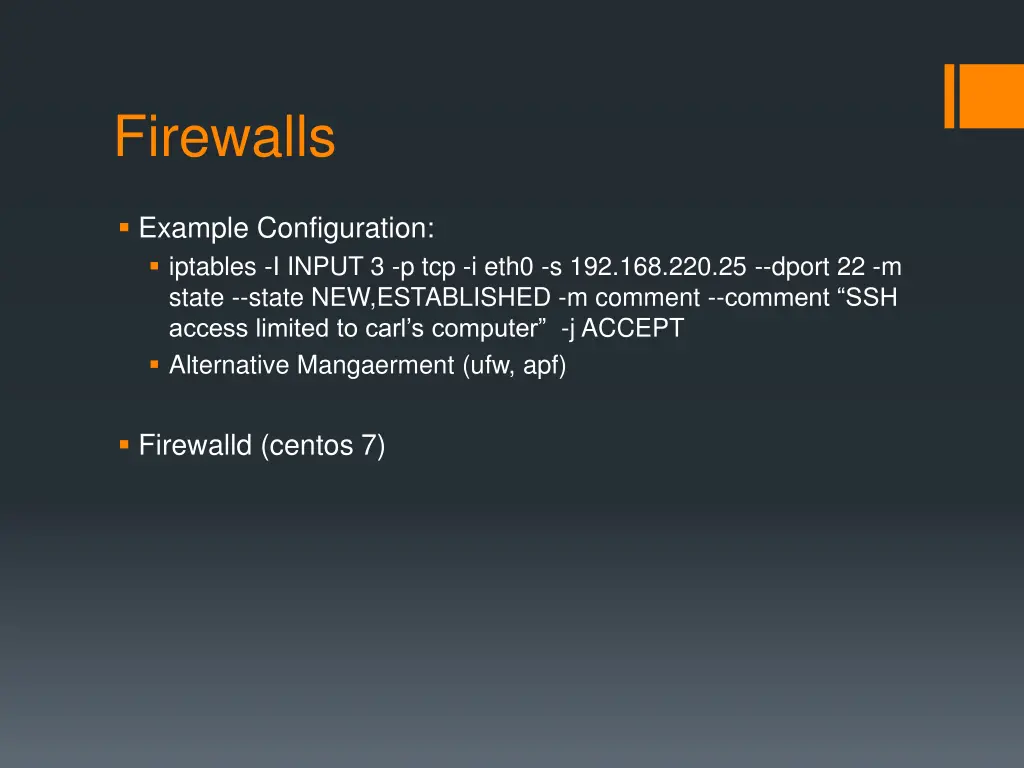 firewalls 1