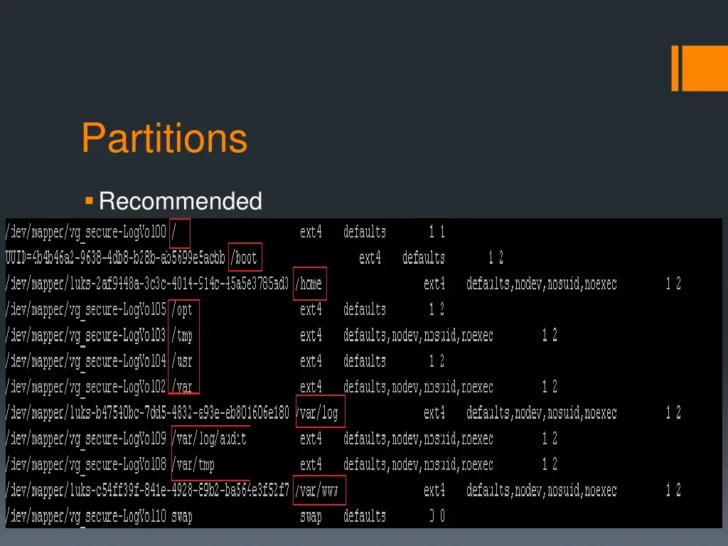 partitions 1