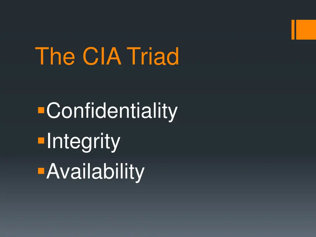 the cia triad