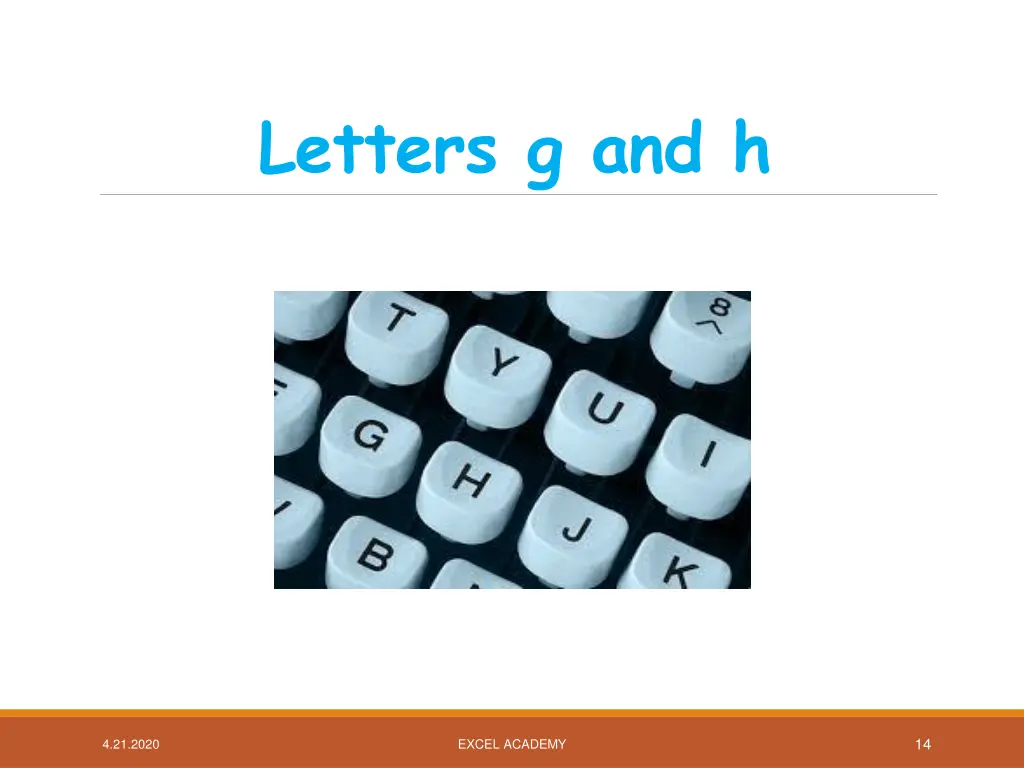 letters g and h