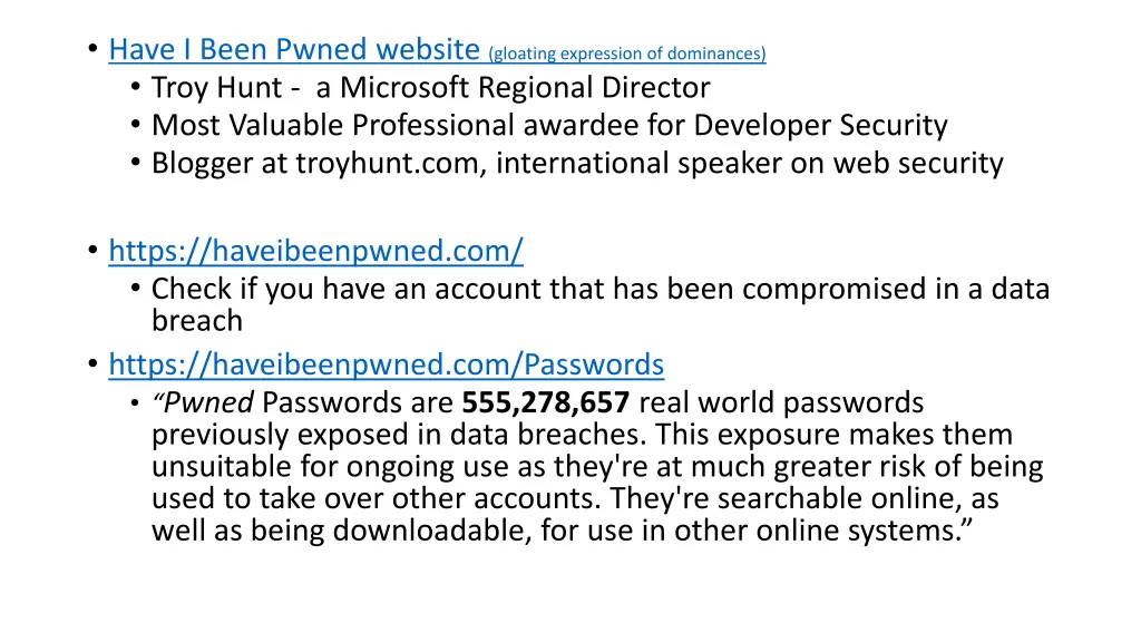 have i been pwned website gloating expression