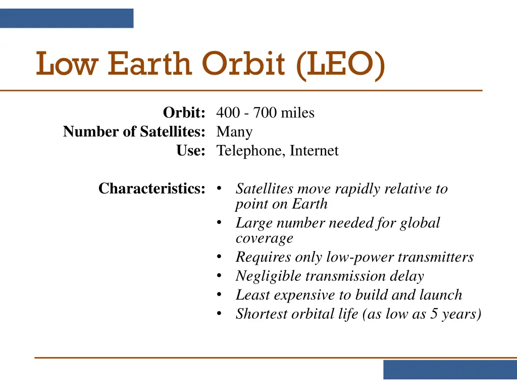 low earth orbit leo