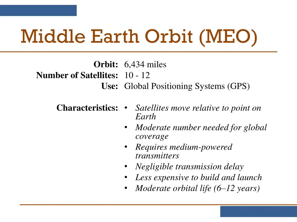 middle earth orbit meo