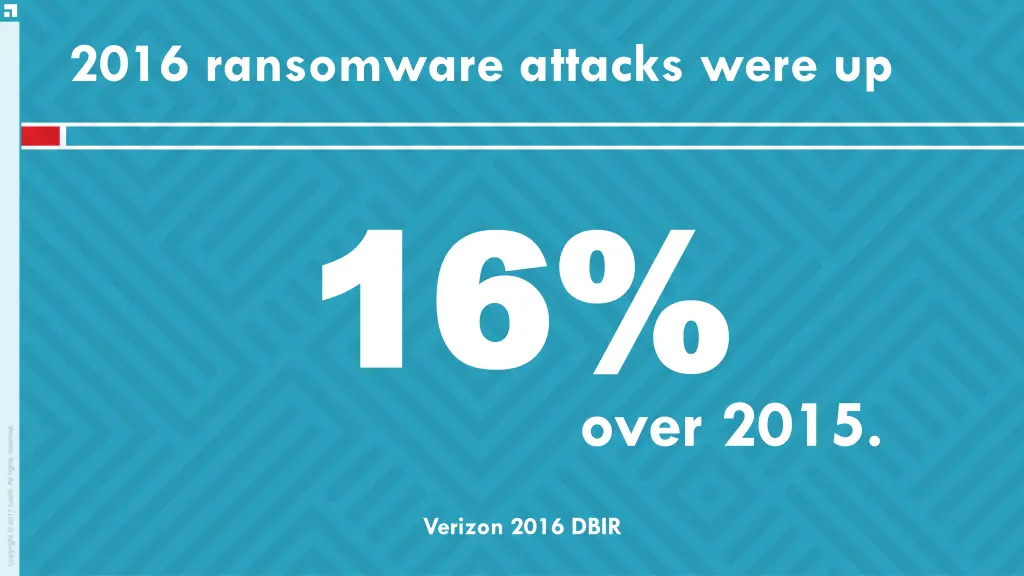 2016 ransomware attacks were up