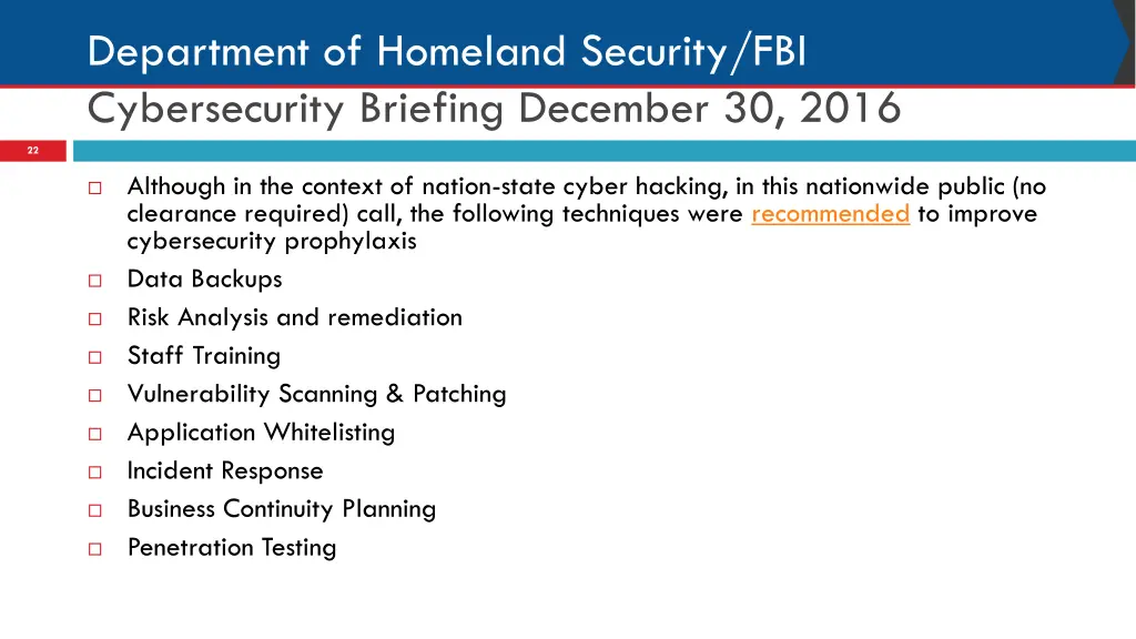 department of homeland security fbi cybersecurity