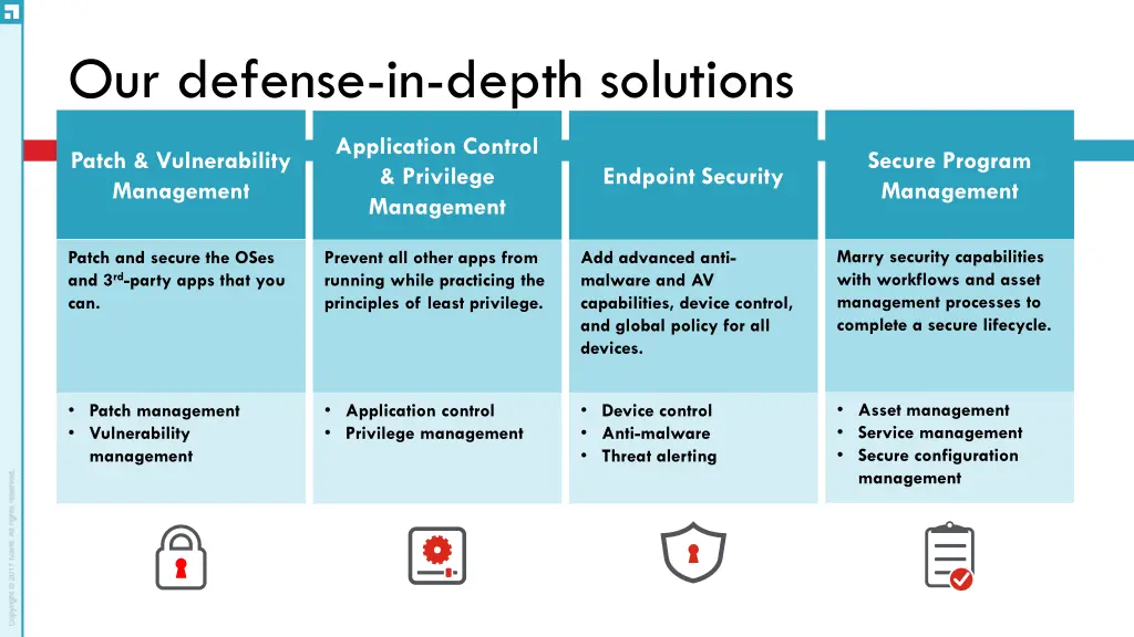 our defense in depth solutions